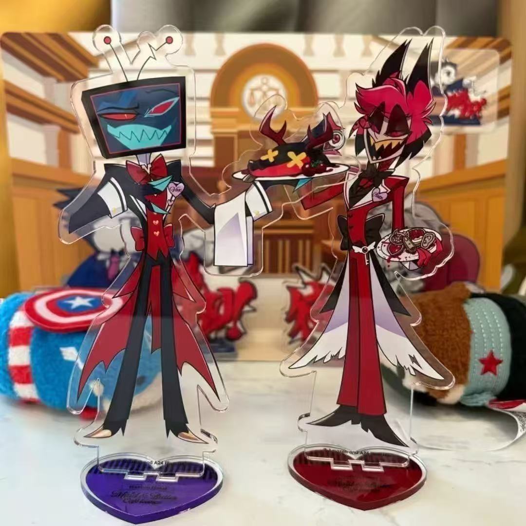 2pcs Hazbin Anime Peripherals  - Anime Merchandise Toys recension och pris